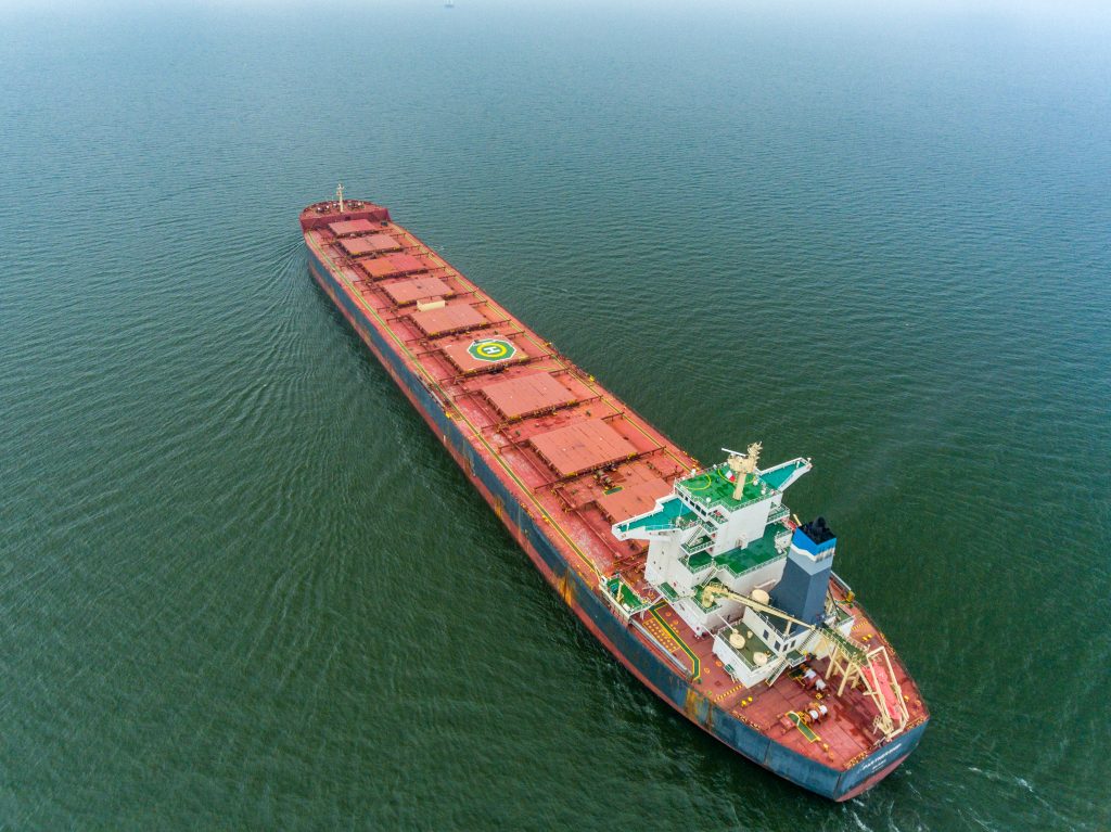 Drone photography ship